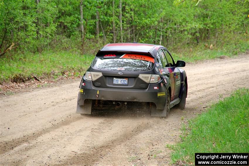 Silas Himes / Aleut Hatfield Subaru WRX STi on SS2, Kabekona I.