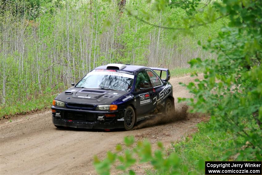 Dusty Peterke / Robert Judge Subaru Impreza on SS2, Kabekona I.