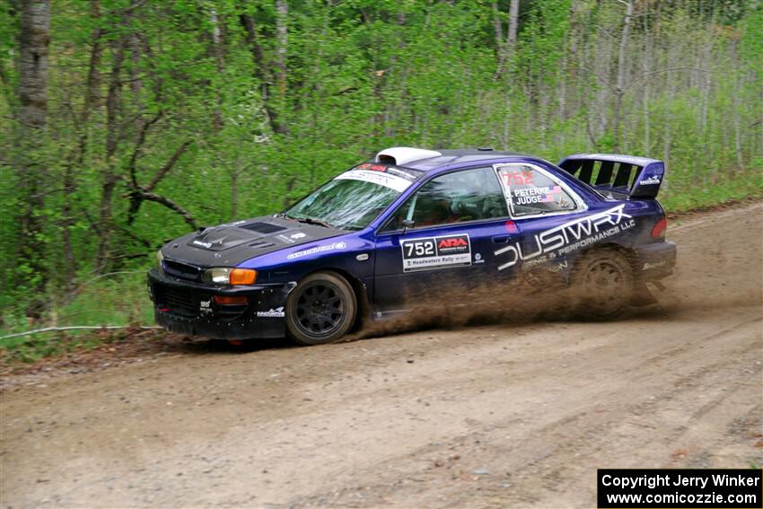 Dusty Peterke / Robert Judge Subaru Impreza on SS2, Kabekona I.