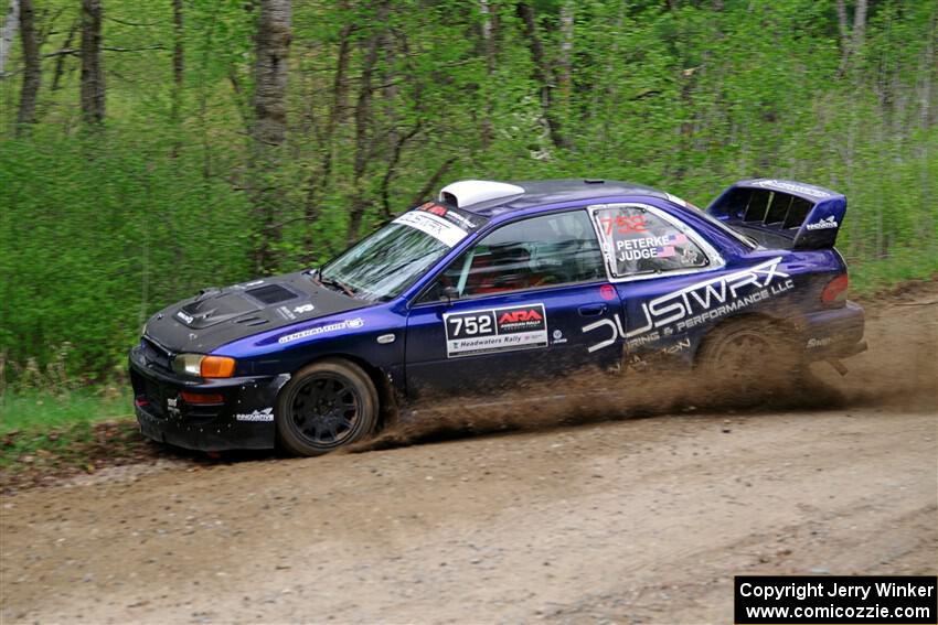 Dusty Peterke / Robert Judge Subaru Impreza on SS2, Kabekona I.