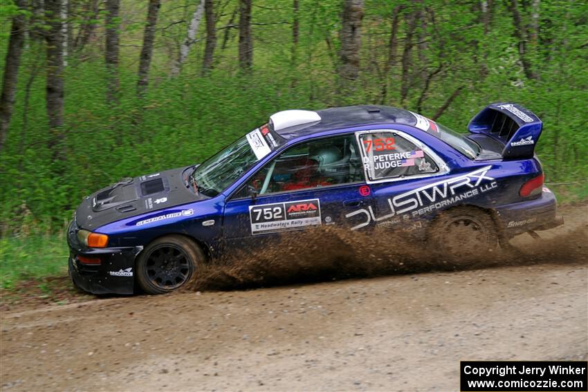 Dusty Peterke / Robert Judge Subaru Impreza on SS2, Kabekona I.