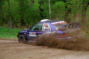 Dusty Peterke / Robert Judge Subaru Impreza on SS2, Kabekona I.