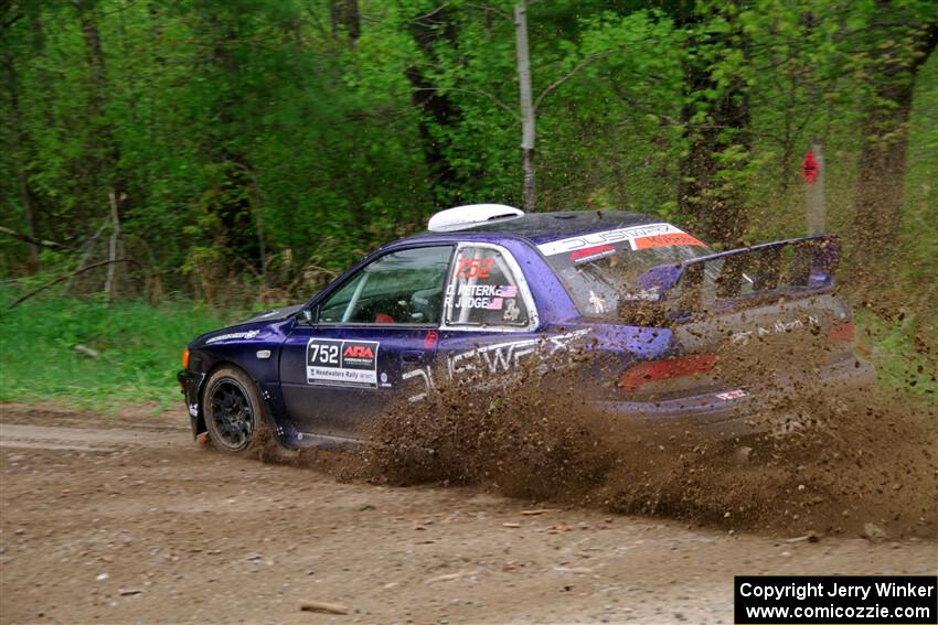 Dusty Peterke / Robert Judge Subaru Impreza on SS2, Kabekona I.
