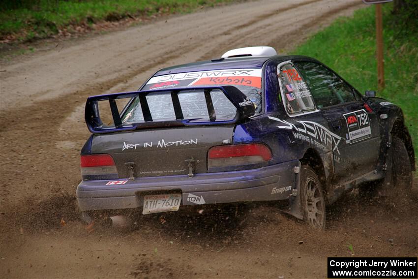 Dusty Peterke / Robert Judge Subaru Impreza on SS2, Kabekona I.