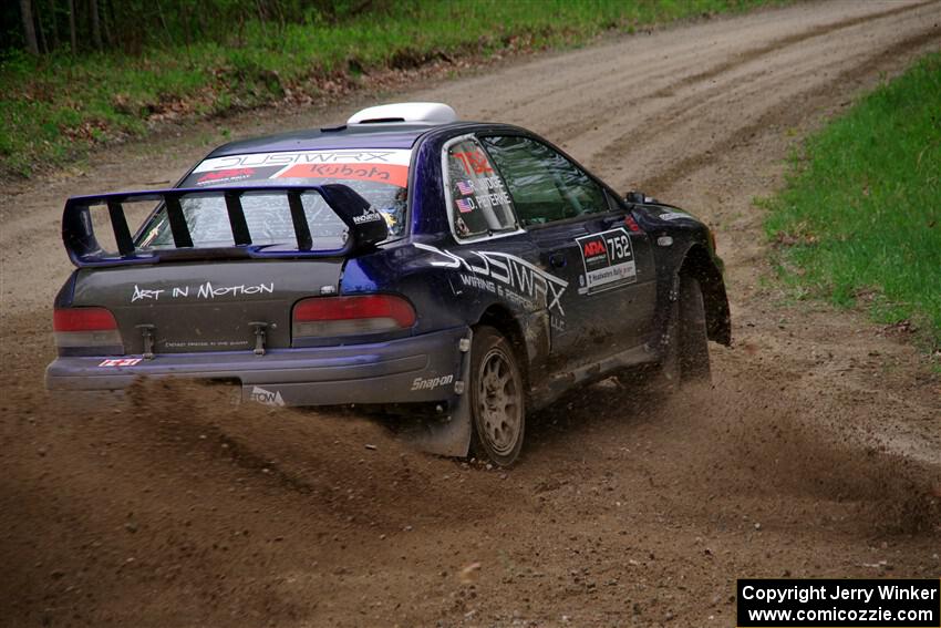 Dusty Peterke / Robert Judge Subaru Impreza on SS2, Kabekona I.