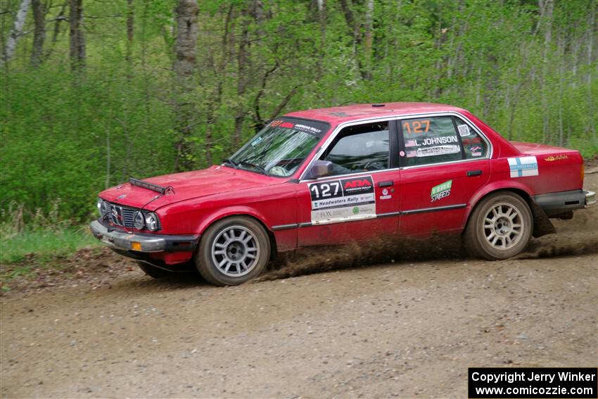Levi Johnson / Lars Anderson BMW 325e on SS2, Kabekona I.