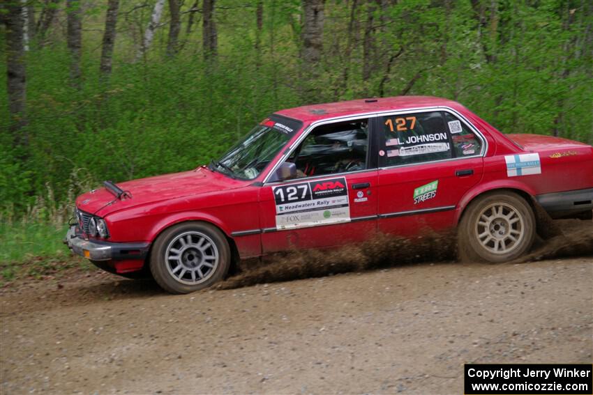 Levi Johnson / Lars Anderson BMW 325e on SS2, Kabekona I.