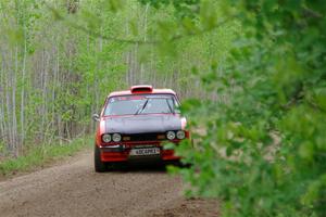 Mike Hurst / Randall Short Ford Capri on SS2, Kabekona I.
