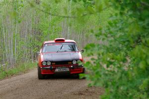 Mike Hurst / Randall Short Ford Capri on SS2, Kabekona I.