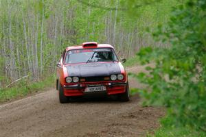 Mike Hurst / Randall Short Ford Capri on SS2, Kabekona I.