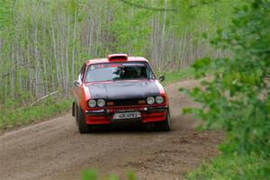 Mike Hurst / Randall Short Ford Capri on SS2, Kabekona I.