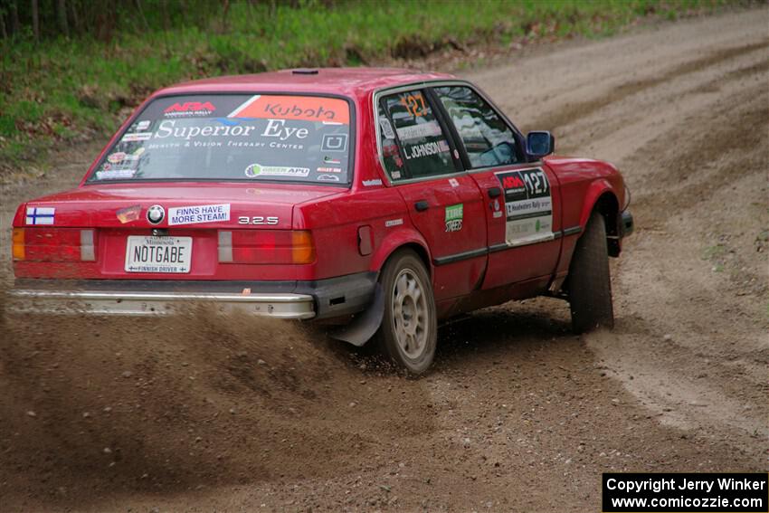 Levi Johnson / Lars Anderson BMW 325e on SS2, Kabekona I.