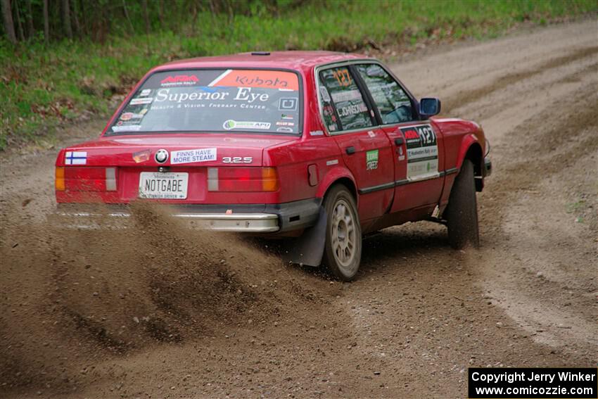 Levi Johnson / Lars Anderson BMW 325e on SS2, Kabekona I.