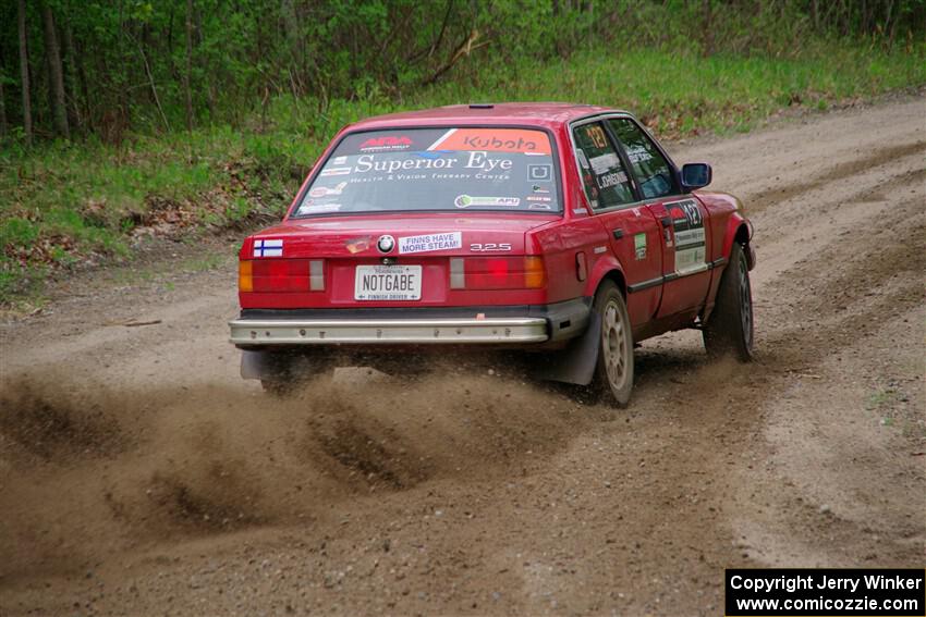 Levi Johnson / Lars Anderson BMW 325e on SS2, Kabekona I.