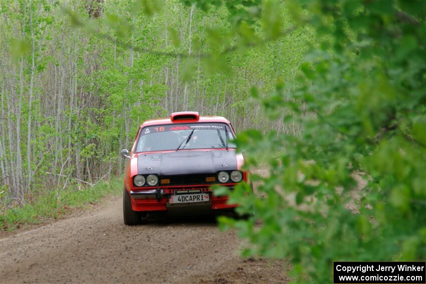 Mike Hurst / Randall Short Ford Capri on SS2, Kabekona I.