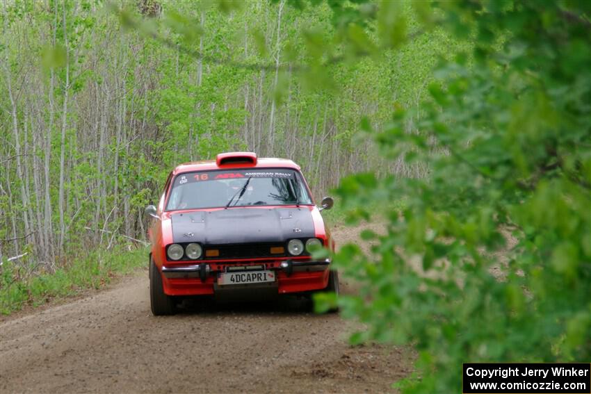 Mike Hurst / Randall Short Ford Capri on SS2, Kabekona I.