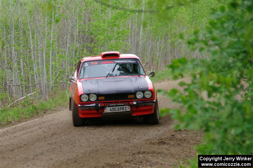 Mike Hurst / Randall Short Ford Capri on SS2, Kabekona I.