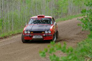 Mike Hurst / Randall Short Ford Capri on SS2, Kabekona I.