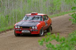 Mike Hurst / Randall Short Ford Capri on SS2, Kabekona I.