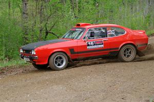 Mike Hurst / Randall Short Ford Capri on SS2, Kabekona I.