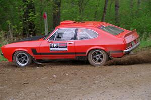 Mike Hurst / Randall Short Ford Capri on SS2, Kabekona I.