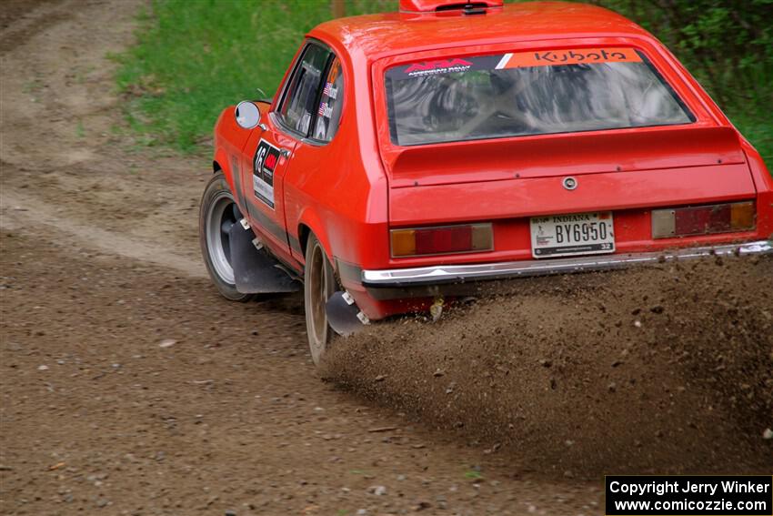 Mike Hurst / Randall Short Ford Capri on SS2, Kabekona I.