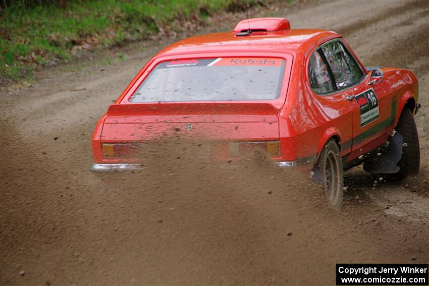 Mike Hurst / Randall Short Ford Capri on SS2, Kabekona I.