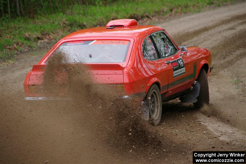 Mike Hurst / Randall Short Ford Capri on SS2, Kabekona I.