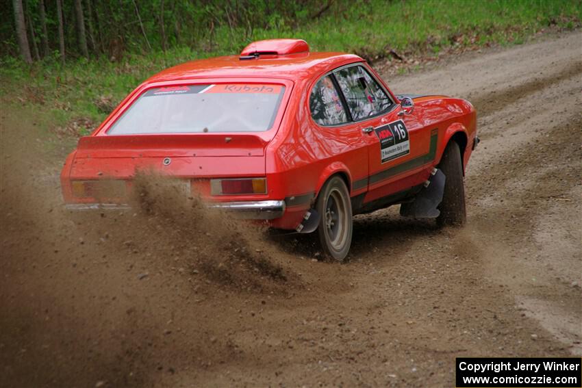 Mike Hurst / Randall Short Ford Capri on SS2, Kabekona I.