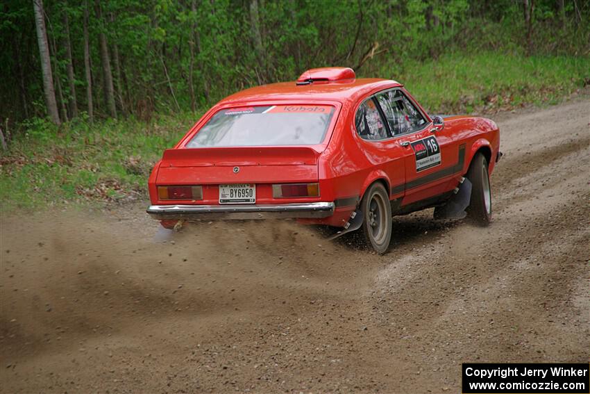 Mike Hurst / Randall Short Ford Capri on SS2, Kabekona I.
