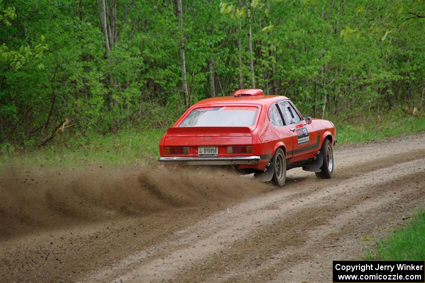 Mike Hurst / Randall Short Ford Capri on SS2, Kabekona I.