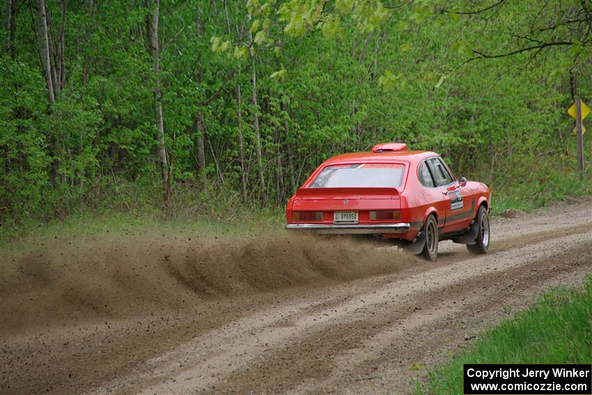 Mike Hurst / Randall Short Ford Capri on SS2, Kabekona I.