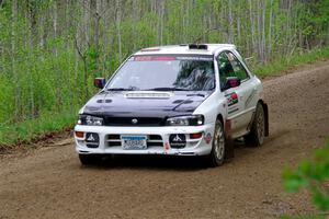 Aidan Hicks / John Hicks Subaru Impreza Wagon on SS2, Kabekona I.