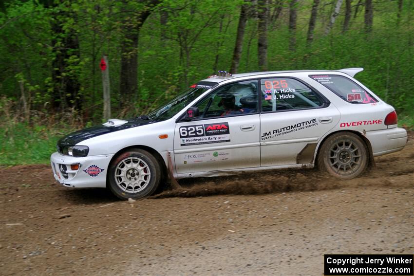 Aidan Hicks / John Hicks Subaru Impreza Wagon on SS2, Kabekona I.