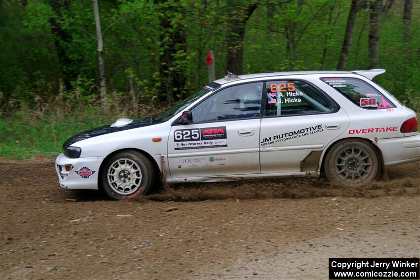 Aidan Hicks / John Hicks Subaru Impreza Wagon on SS2, Kabekona I.