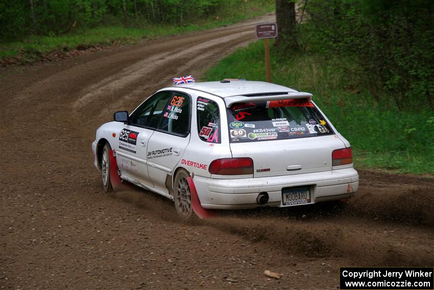 Aidan Hicks / John Hicks Subaru Impreza Wagon on SS2, Kabekona I.