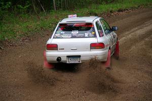 Aidan Hicks / John Hicks Subaru Impreza Wagon on SS2, Kabekona I.