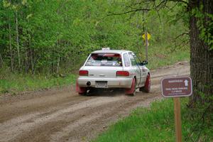 Aidan Hicks / John Hicks Subaru Impreza Wagon on SS2, Kabekona I.