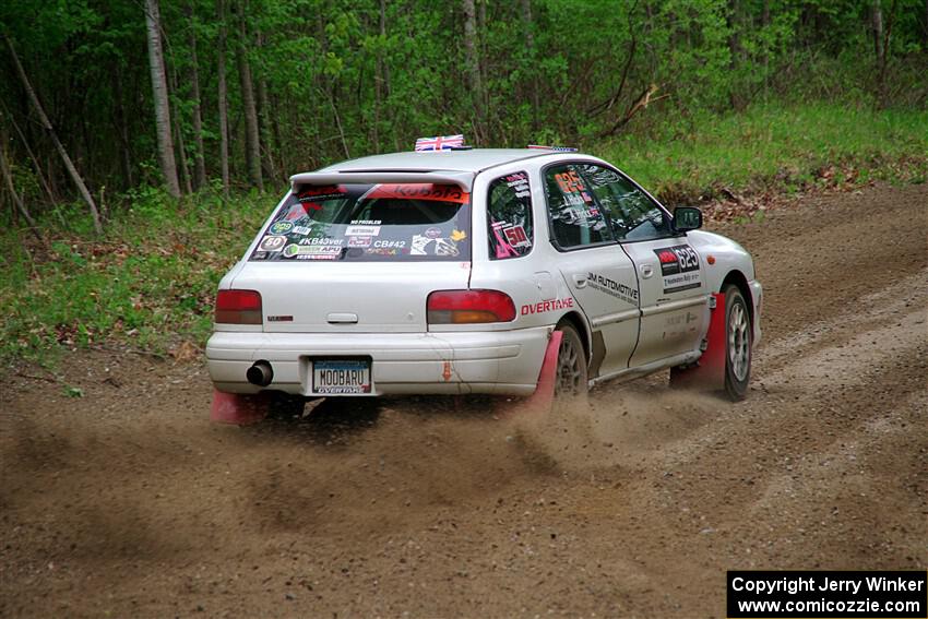 Aidan Hicks / John Hicks Subaru Impreza Wagon on SS2, Kabekona I.
