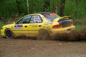 Steve Gingras / Katie Gingras Subaru Impreza on SS2, Kabekona I.