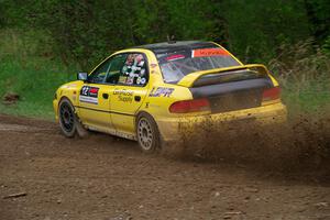 Steve Gingras / Katie Gingras Subaru Impreza on SS2, Kabekona I.