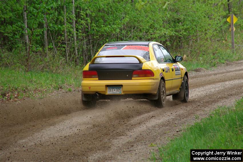 Steve Gingras / Katie Gingras Subaru Impreza on SS2, Kabekona I.