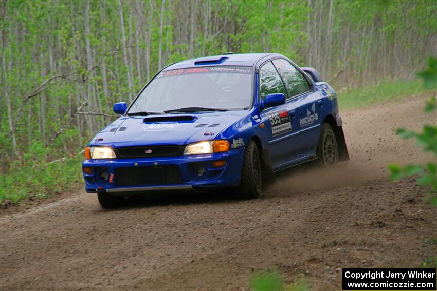Connor Himes / Elliot Prusi Subaru Impreza on SS2, Kabekona I.