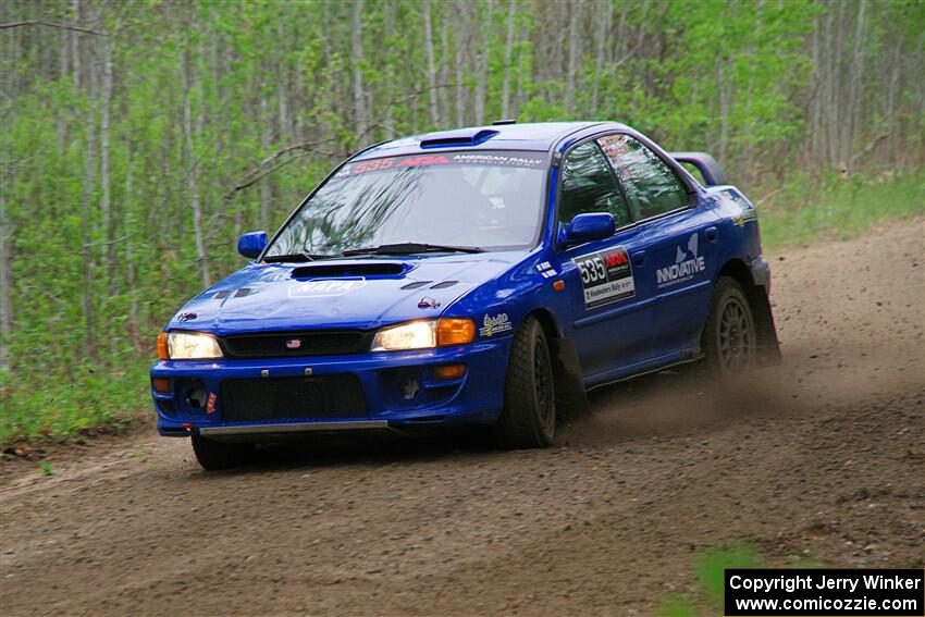 Connor Himes / Elliot Prusi Subaru Impreza on SS2, Kabekona I.