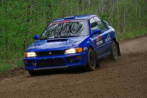 Connor Himes / Elliot Prusi Subaru Impreza on SS2, Kabekona I.