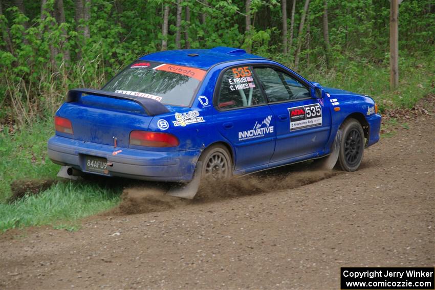 Connor Himes / Elliot Prusi Subaru Impreza on SS2, Kabekona I.
