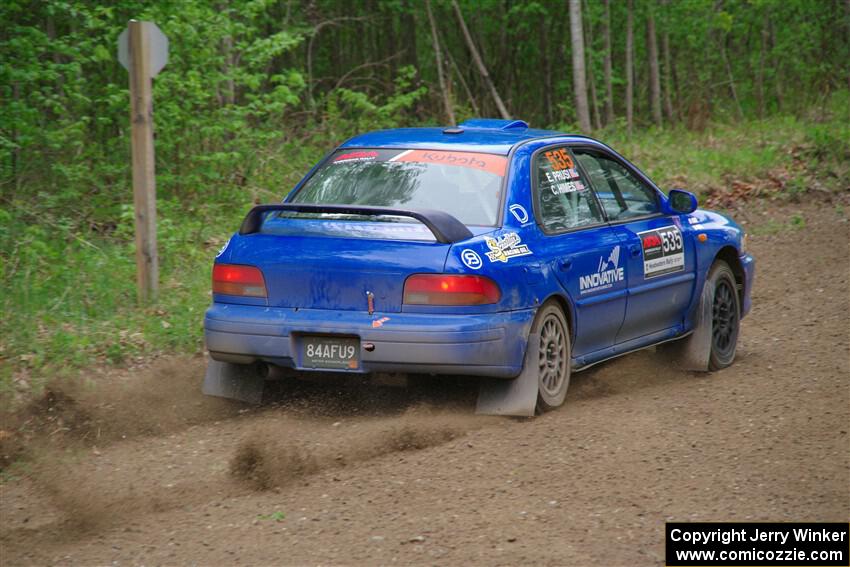 Connor Himes / Elliot Prusi Subaru Impreza on SS2, Kabekona I.