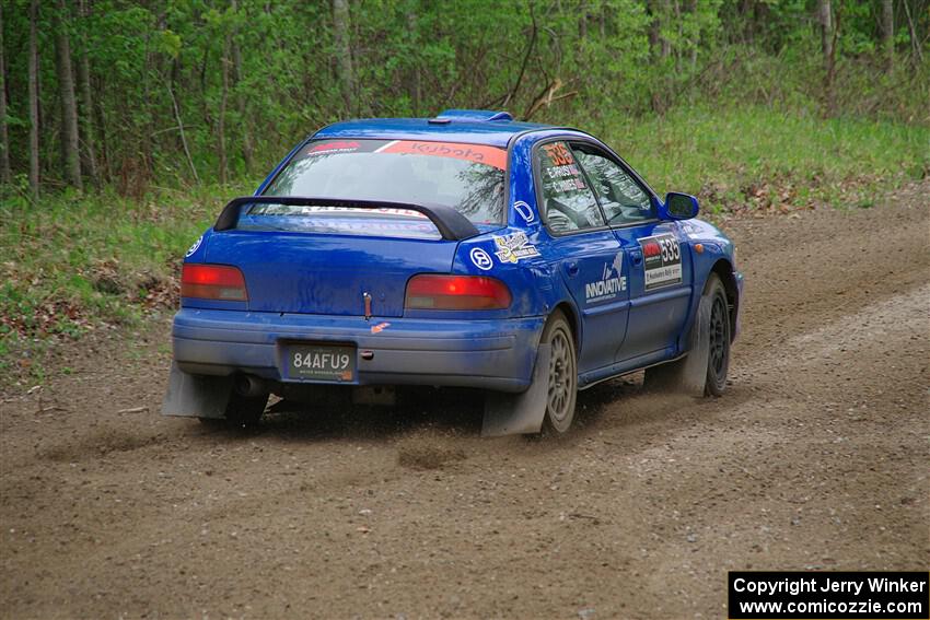 Connor Himes / Elliot Prusi Subaru Impreza on SS2, Kabekona I.