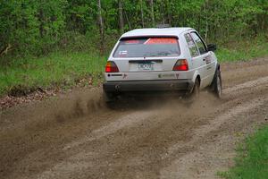 Josh Nykanen / Charlotte Himes VW GTI on SS2, Kabekona I.