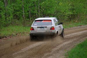 Josh Nykanen / Charlotte Himes VW GTI on SS2, Kabekona I.